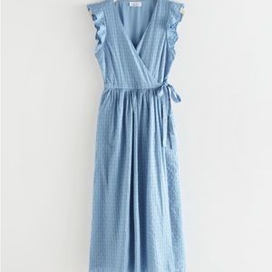 & Other Stories, Ruffled Midi Wrap Dress, Size 40 EU/8 US